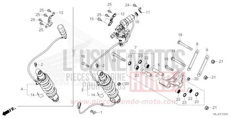 REAR CUSHION for GL1800 BETA SILVER METALLIC (NHC07E) from 2024