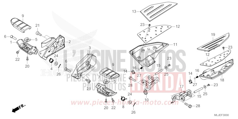 STEP for GL1800 PEARL GLARE WHITE (NHB53B) from 2024