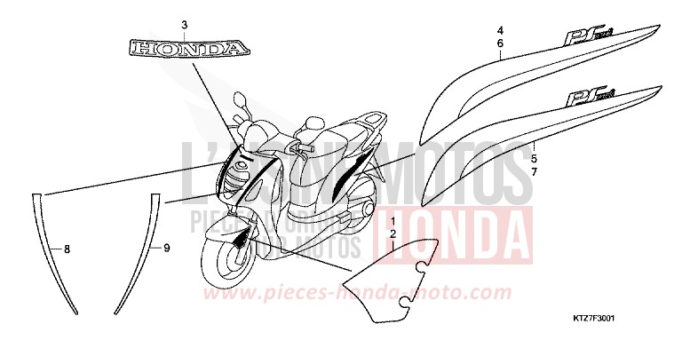MARQUE/RAYURE (PES125R/PES150R) for   from 