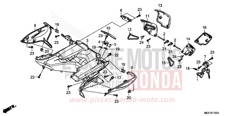 BOITE INTERIEURE (FJS600A9-2KO/FJS600AB/DB) for   from 