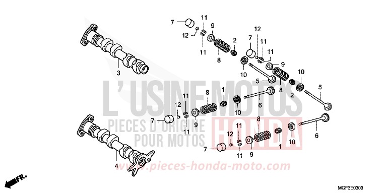 ARBRE A CAMES/SOUPAPE for   from 