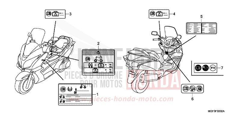 ETIQUETTE DE PRECAUTIONS (FJS600AB/DB) for   from 