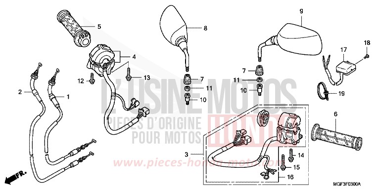 COMMUTATEUR/CABLE/MIROIR for   from 
