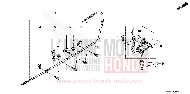 FREIN DE STATIONNEMENT (FJS600A9-2KO/FJS600AB/DB) for   from 