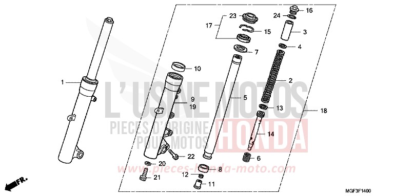 FOURCHETTE AVANT for   from 