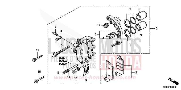 ETRIER DE FREIN ARRIERE for   from 
