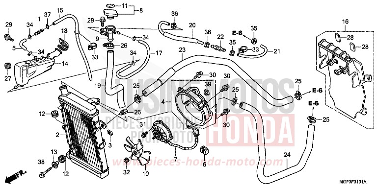 RADIATEUR (FJS600A9-2KO/FJS600AB/DB) for   from 