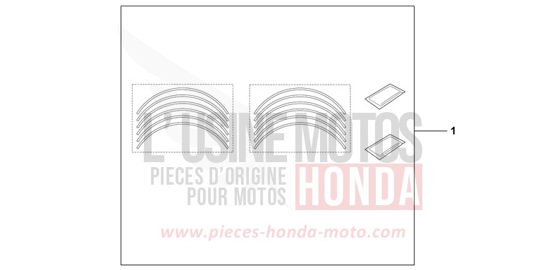 WHEEL STICKER SET for NSC50MPD CANDY LUCID RED (R264) from 2012