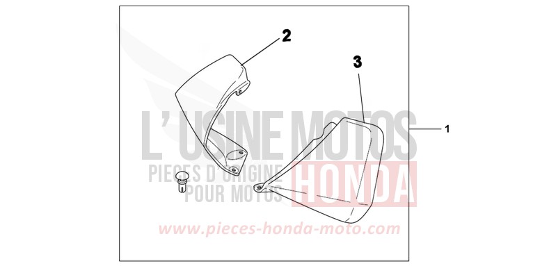 KNUCKLE VISOR SET for NSC50MPD CANDY LUCID RED (R264) from 2012