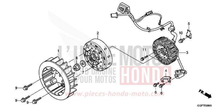 GENERATOR for NSC50WH PEARL WHITE (NHA20) from 2012