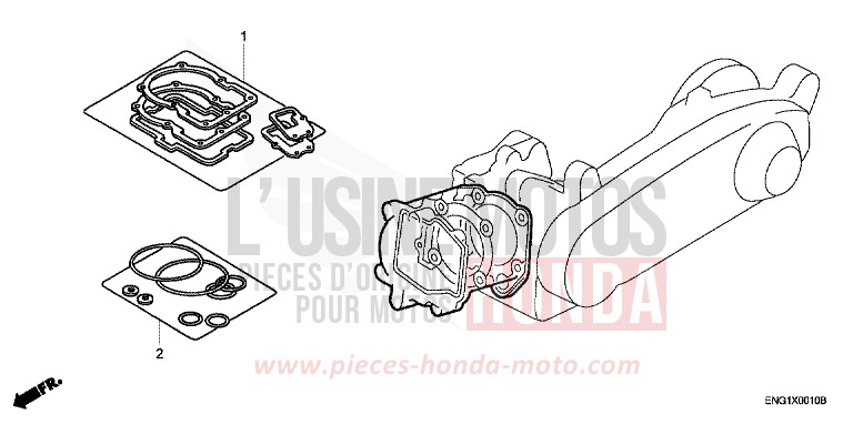 GASKET KIT A for Zoomer BLACK (NH1) from 2005
