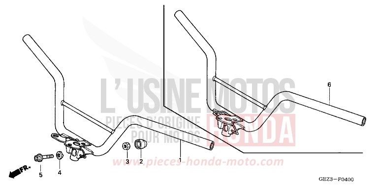 HANDLE PIPE (NPS503/5/6) for Zoomer CAMOUFLAGE GREEN (GY124) from 2005