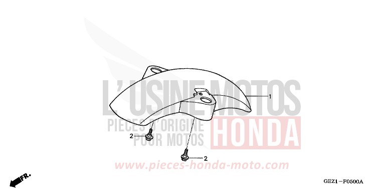 FRONT FENDER for Zoomer CAMOUFLAGE GREEN (GY124) from 2005