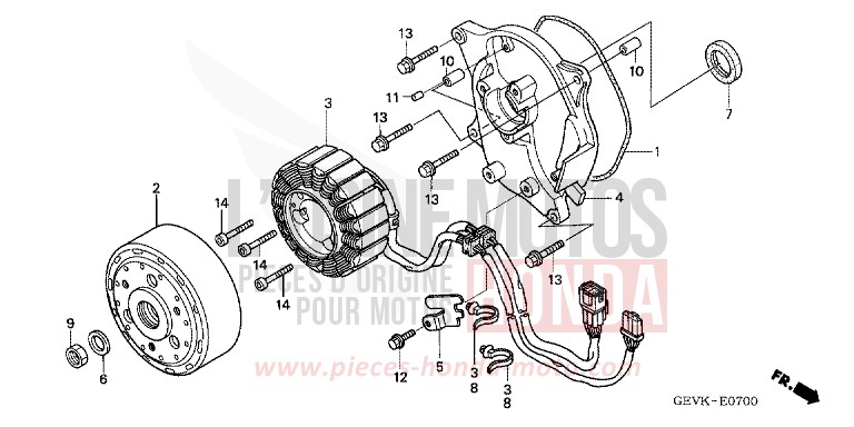 A.C.G. STARTER (NPS505/6/8/9) for Zoomer FIGHTING RED (R134) from 2005