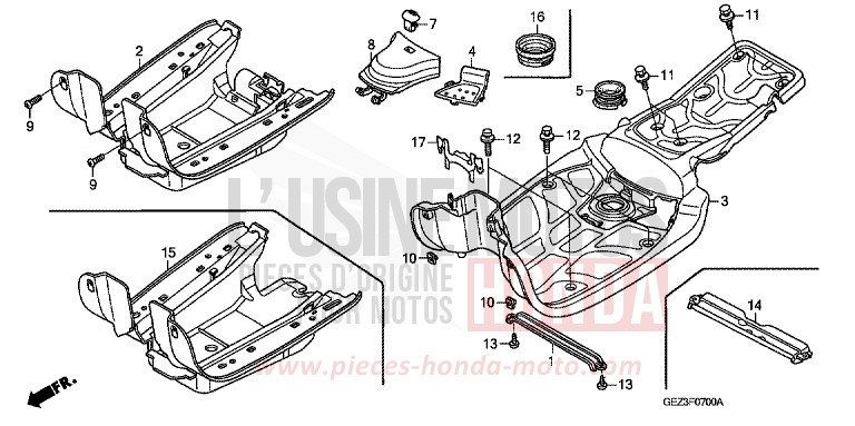 FLOOR STEP for Zoomer FIGHTING RED (R134) from 2006