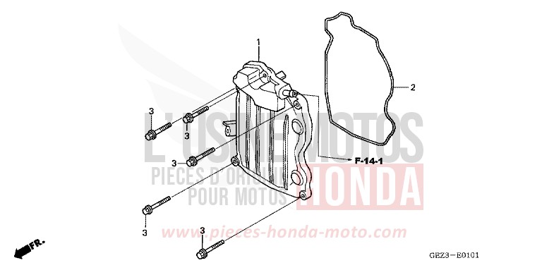 CYLINDER HEAD COVER (NPS505/6) for Zoomer PLASMA YELLOW (Y141) from 2006