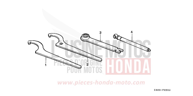 TOOLS for CR80R NEUCLEAR RED (R177R) from 1993
