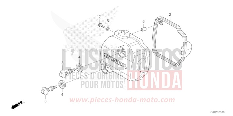 CYLINDER HEAD COVER for CRF110F EXTREME RED (R292) from 2025