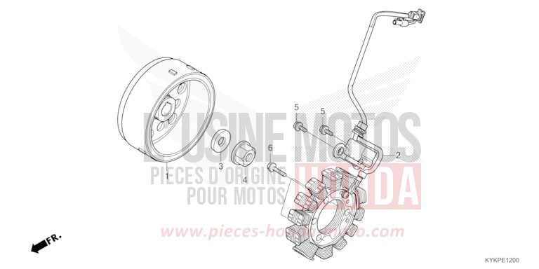 GENERATOR for CRF110F EXTREME RED (R292) from 2025