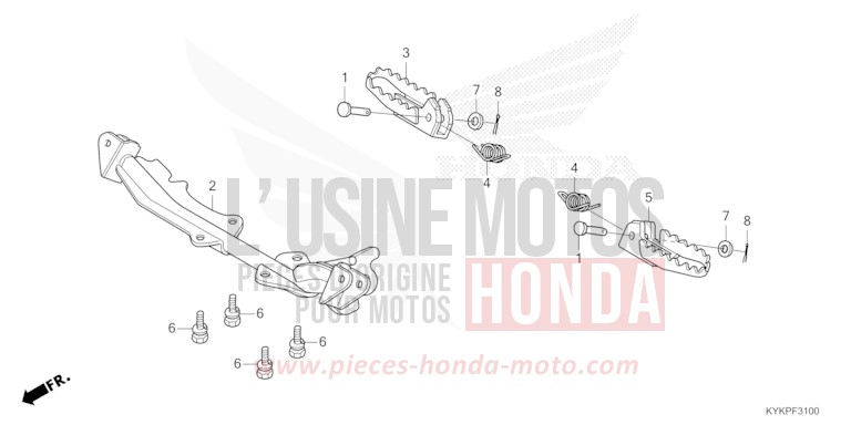 STEP for CRF110F EXTREME RED (R292) from 2025