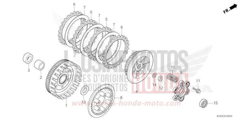 CLUTCH for C125A MAT AXIS GRAY METALLIC (NH303) from 2022