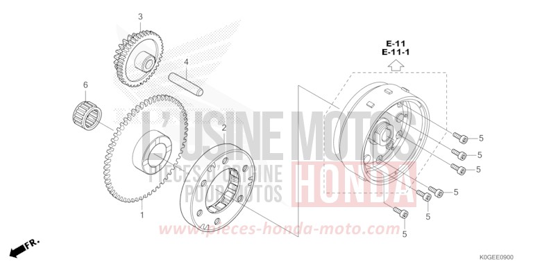 STARTING CLUTCH for C125A MAT AXIS GRAY METALLIC (NH303) from 2022