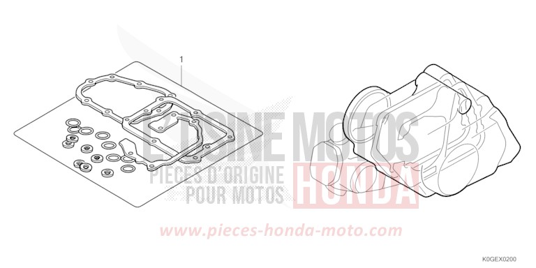 GASKET KIT B for C125A MAT AXIS GRAY METALLIC (NH303) from 2022