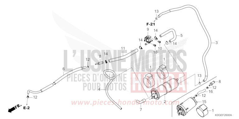 CANISTER for C125A MAT AXIS GRAY METALLIC (NH303) from 2022