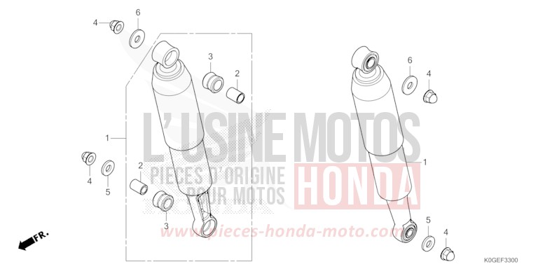 REAR CUSHION for C125A MAT AXIS GRAY METALLIC (NH303) from 2022