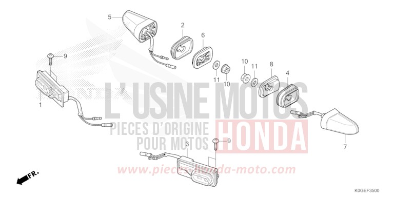 WINKER for C125A MAT AXIS GRAY METALLIC (NH303) from 2022