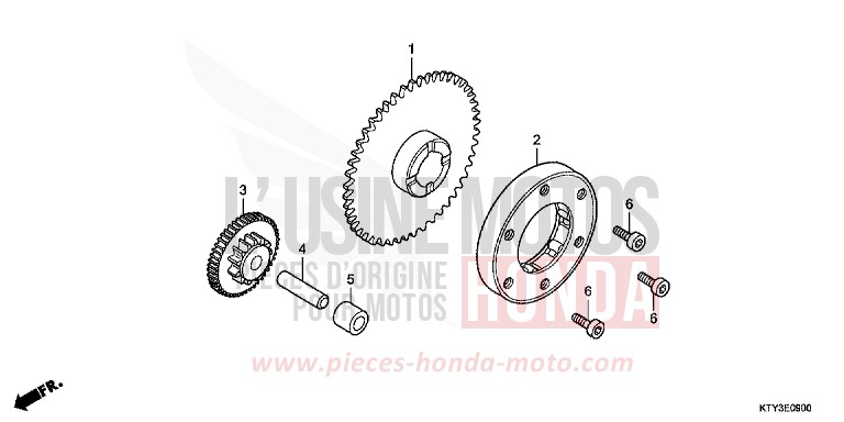 STARTING CLUTCH for CBR125R NITRIC ORANGE (YR271) from 2012