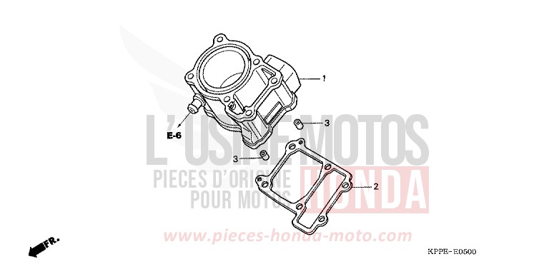 CYLINDER for CBR125R MILLENNIUM RED (R263) from 2005