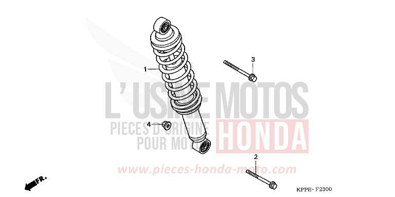 REAR CUSHION for CBR125R BLACK (NH1) from 2006