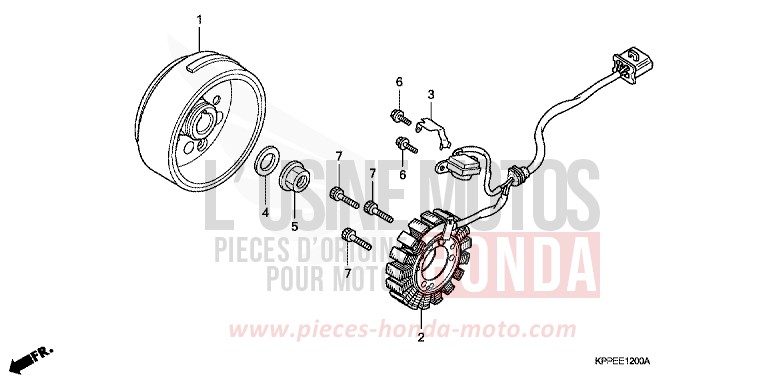 GENERATOR for CBR125R MILLENNIUM RED (R263) from 2006