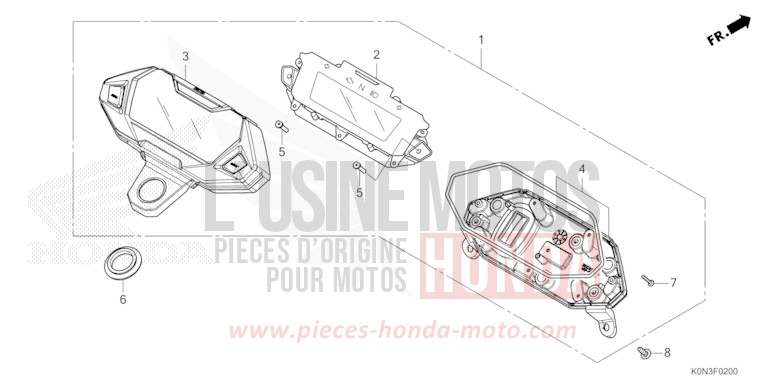 METER for CBF125ME MAT MARVEL BLUE METALLIC (B227) from 2024