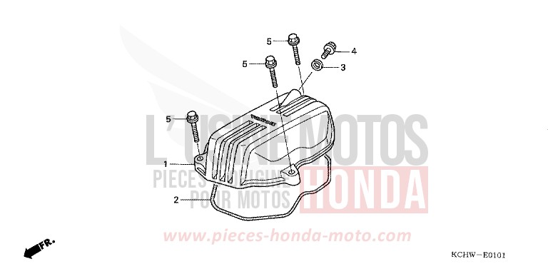 CYLINDER HEAD COVER (2) for CG125 ATESSA BLUE (PB162) from 2001