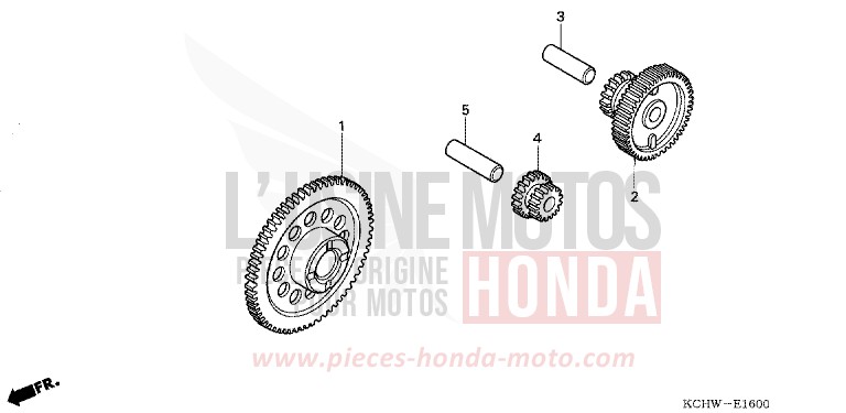 STARTING CLUTCH for CG125 ATESSA BLUE (PB162) from 2001