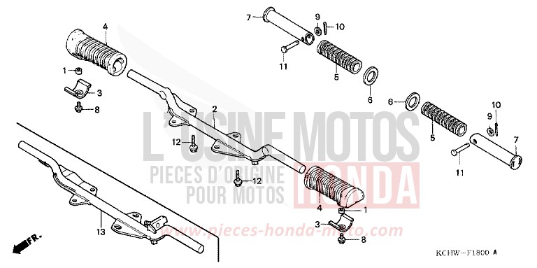STEP for CG125 BLACK (NH1) from 2001