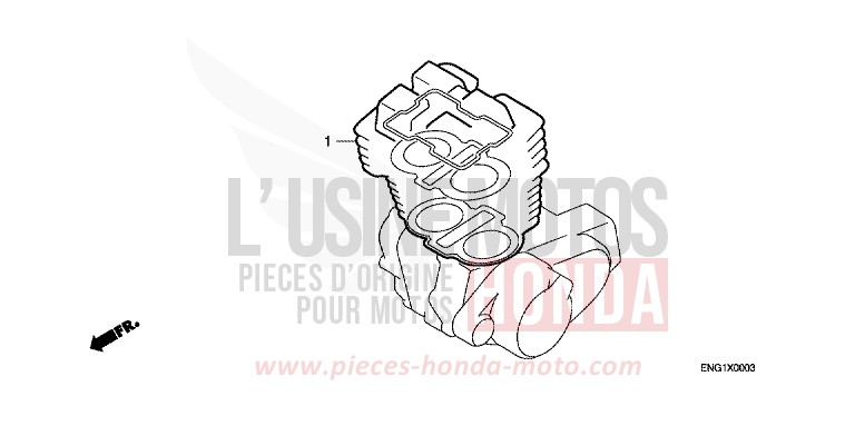 GASKET KIT A for CM125C CANDY BOURGOGNE RED-U (R107) from 1992