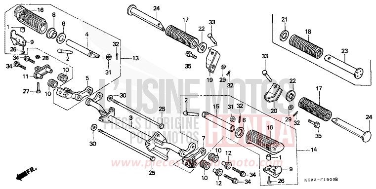 STEP for CM125C BLACK (NH1) from 1994