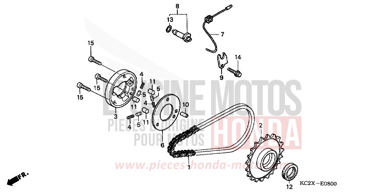 STARTING CLUTCH for CM125C BLACK (NH1) from 1999
