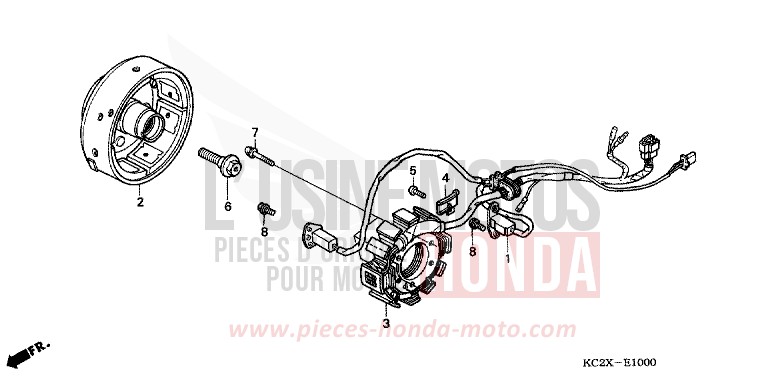 GENERATOR for CM125C PEARL ATLANTIS BLUE (B142) from 1999