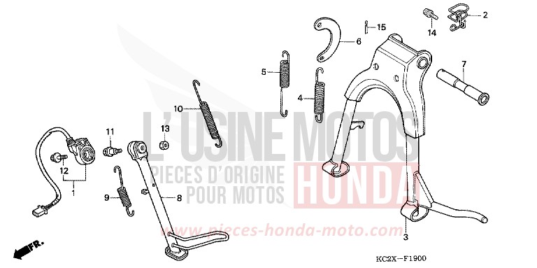 STAND for CM125C PEARL ATLANTIS BLUE (B142) from 1999