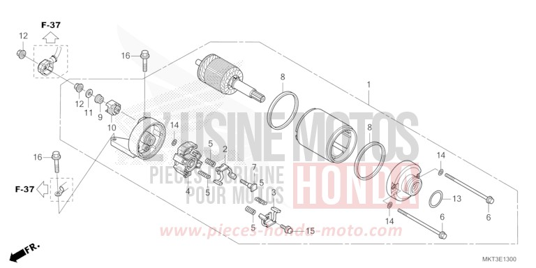 STARTER MOTOR for ADV750 GRAPHITE BLACK (NHB01) from 2021