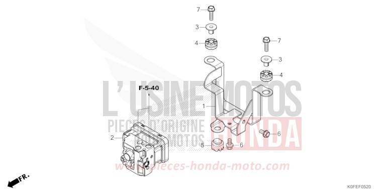 ABS MODULATOR for Monkey PEARL NEBULA RED (R376X) from 2022