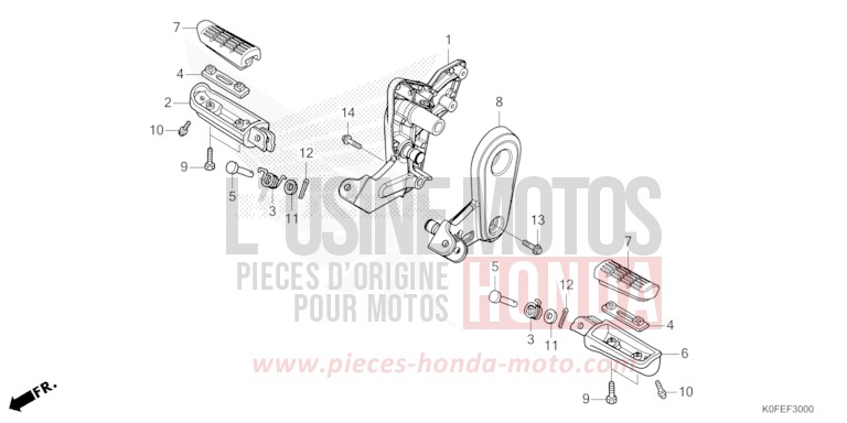 STEP for Z125MA PEARL SHINING BLACK (NHB98E) from 2022