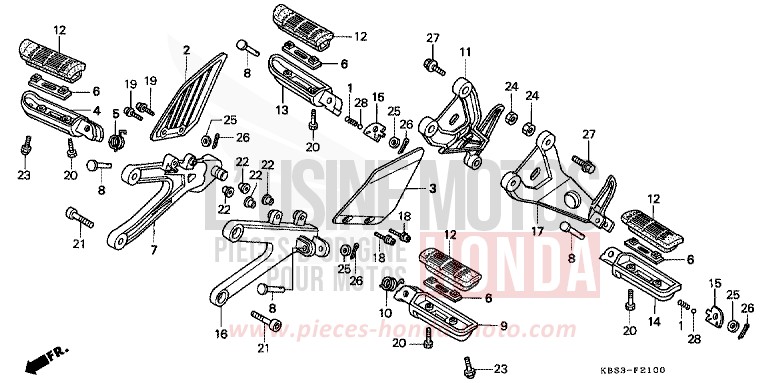 STEP for NSR125R BLACK (NH1D) from 2000