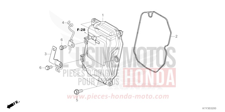 CYLINDER HEAD COVER for WW125 MAT SUIT BLUE METALLIC (PB434) from 2023