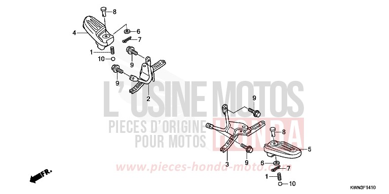 STEP for WW125 M00NDUST SILVER METALLIC (NHB29) from 2013