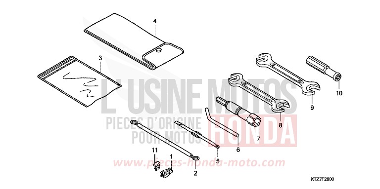 TOOLS for PS125i MAX SILVER METALLIC (NH129) from 2006